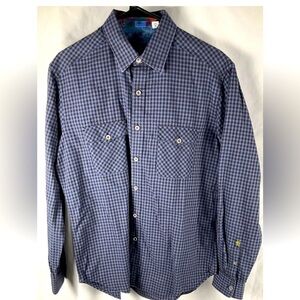 Robert Graham Mens Medium Button Up Flip Cuff‎ Long Sleeve Shirt Casual Dressy